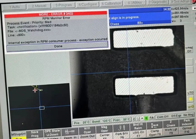 RPM process monitoring alarms